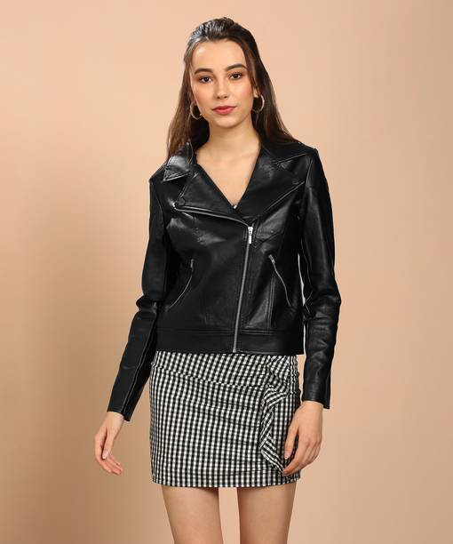 Jackets For Women Las Leather At Best S Flying Machine Full Sleeve Solid Women S Jacket