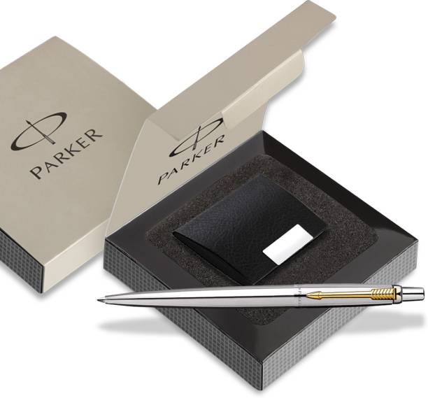 PARKER Jotter SS GT Ball pen with Card holder Pen Gift Set