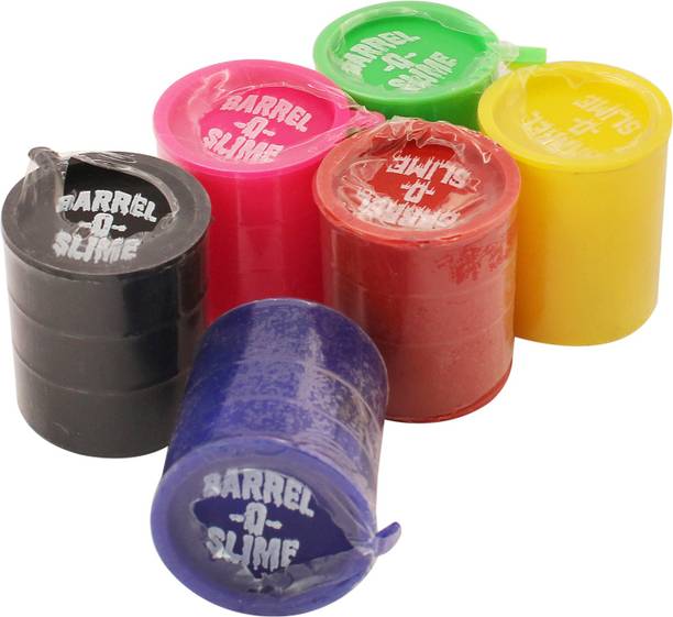 DealBindaas LW-SBSLIMESMALL6PC Multicolor Putty Toy