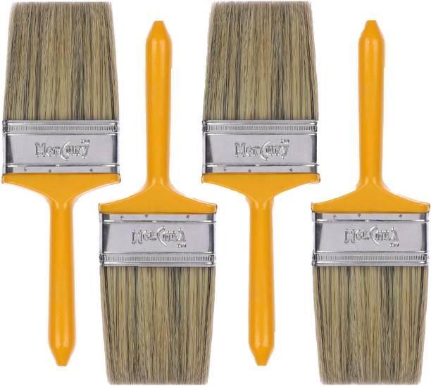 Wall Paint Brushes Online At Best Prices In Mercury Wall Paint Brush 4 Inch Multicolour Set Of Synthetic Round