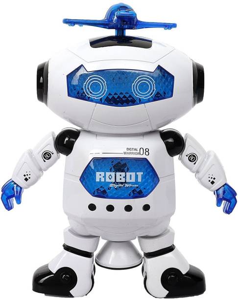 APX Toys Dancing Naughty Robot with 3D Flashing Light & Music Battery Operated Multi Colors (360 Degree Dancing Smart Robot) for Kids
