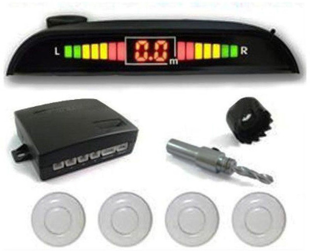 Bright Red 6 Rear Parking Reversing Sensors with LED Display 2 Front 4 Rear