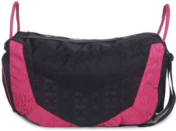 Fastrack Sling Bags Online At Best Prices Fastrack Women Casual Black Pink Nylon Sling Bag