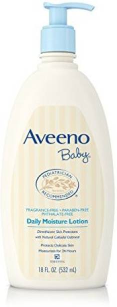 Aveeno Daily Moisture Lotion, For Delicate Skin, Fragrance Free, 18 Oz.