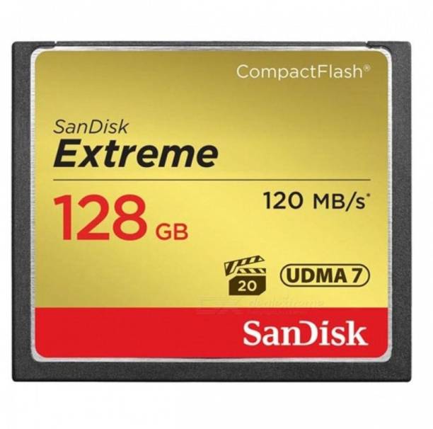 SanDisk EXTREME 128 GB Compact Flash UDMA 7 120 MB/s  Memory Card