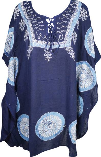 Indiatrendzs Printed Rayon Women Kaftan