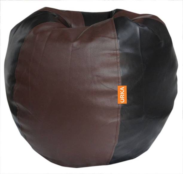 ORKA XXL Tear Drop Bean Bag Cover  (Without Beans)