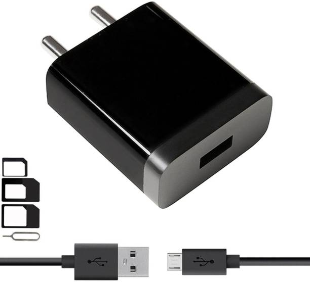 ShopsNice Wall Charger Accessory Combo for Samsung, Motorola, Sony, HTC, Nexus, LG, Microsoft, Nokia, OPPO, GIONEE, Blackberry, Lenovo, Honor, Asus, Huawei, VIVO, Xiaomi, Google, Panasonic, Micromax, Coolpad, XOLO, Lava, Celkon, Karbonn, ZTE, Iball, Swipe, Toshiba, Alcatel, Meizu, Yu, Galaxy S7 / S6 / Edge / Plus, Note 5 / 4, LG, Nexus, HTC, Motorola Moto G4 /G4 Plus ,Xiaomi Mi /Redmi Note 3/4/4s Android, tablets, power banks, bluetooth speakers, camera Charger With 1 Meter Micro USB Charging Data Cable And SIM Adapter