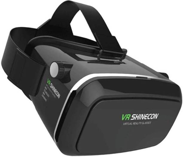 Top Headset Vr cheap price 5stars Flipkart in India 43 electro SHINECON VR BOX Virtual Reality 3D Headset Compatible 4inc 5inc 6inc