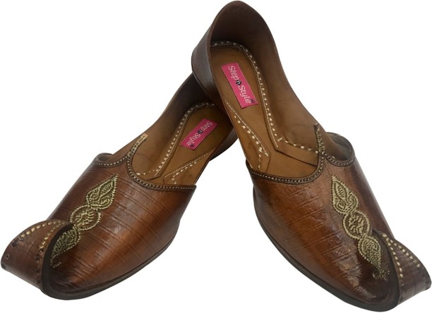 Step n Style 6-10 Women Khussa Shoes Indian Punjabi Jutti Handmade Rajasthani Shoes
