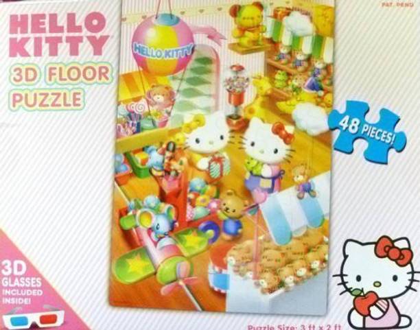 Hello Kitty 48-piece 3D Floor Puzzle with 3D Glasses