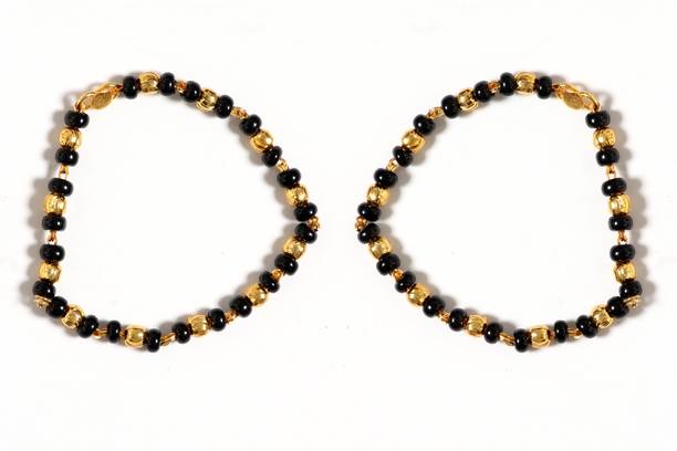 Gold Bracelet For Baby Boy Online Ramdev Art Copper Gold Plated Bracelet Set