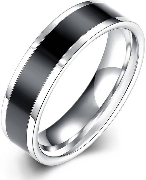Yellow Chimes Stainless Steel Titanium Plated Ring