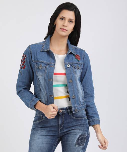 Jackets For Women Las Leather At Best S People Full Sleeve Solid Women S Denim Jacket
