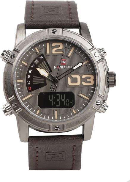 Jam Tangan Pria Naviforce NF9075 Olshop Fashion Olshop Pria di Source · Naviforce NF9095BCEDBN LCD Digital