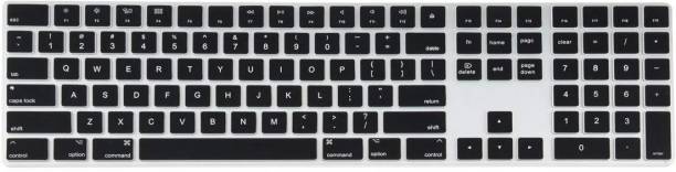 Saco Full Size Black Keyboard Cover Silicone Skin for A...