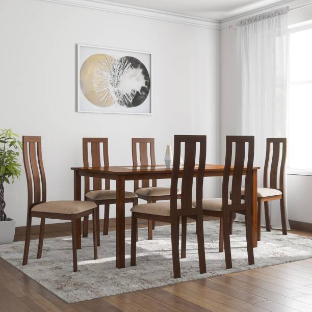 Hometown Delton Solid Wood 6 Seater Dining Set