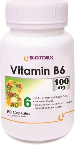 BIOTREX NUTRACEUTICALS Vitamin B6 - 100mg (60 Capsules)