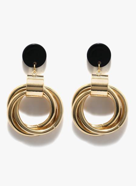 Black Earrings Online At Best Prices In India Even 2 Odd Fashion Black Braided Drop Earrings Metal Earring