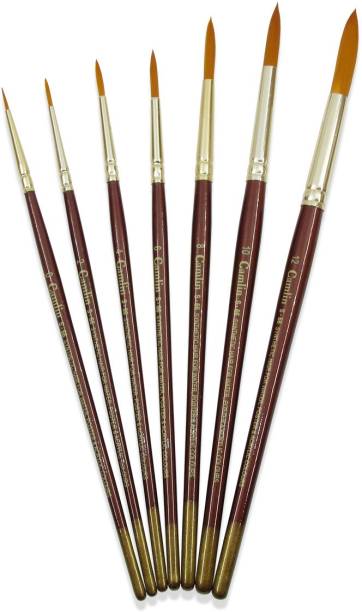 Camlin Series 66 - 7 Brushes Pack Synthetic Hair
