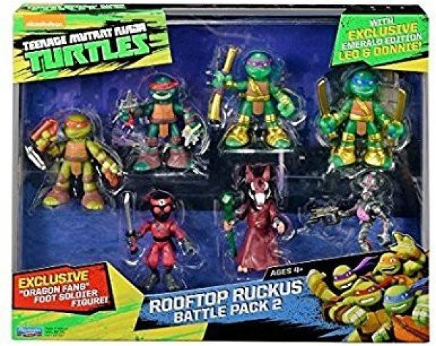 Playmates Teenage Mutant Ninja Turtles TMNT Rooftop Ruckus Pack 2 MICHELANGELO