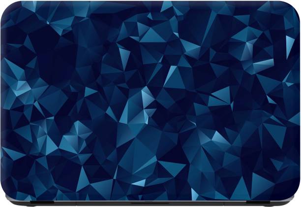 Flipkart SmartBuy blue geometry Premium LG Vinyl (matte) Laptop Decal 15.6