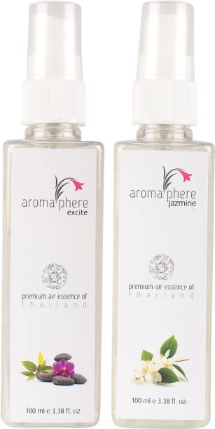 Aromaphere One EXCITE & One JAZMINE Air Freshener Combo(Pack of 2) Spray