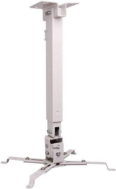 MX Heavy Duty Weight 15 Kgs 2Ft Universal Projector Ceiling Stand Bracket White Ceiling TV Mount
