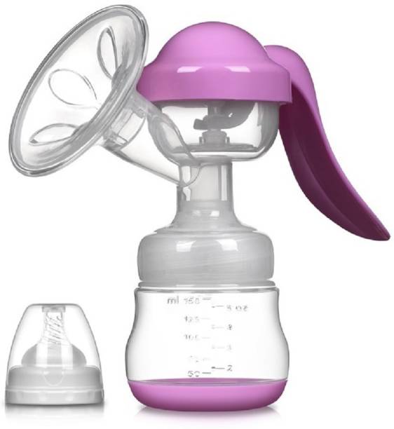 Oren Empower FDA Approved Portable Manual Massage Preminum Range Breast Pump with Feeding Bottle and a Nipple  - Manual