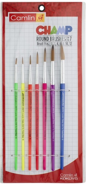 Acrylic Brush Size Chart