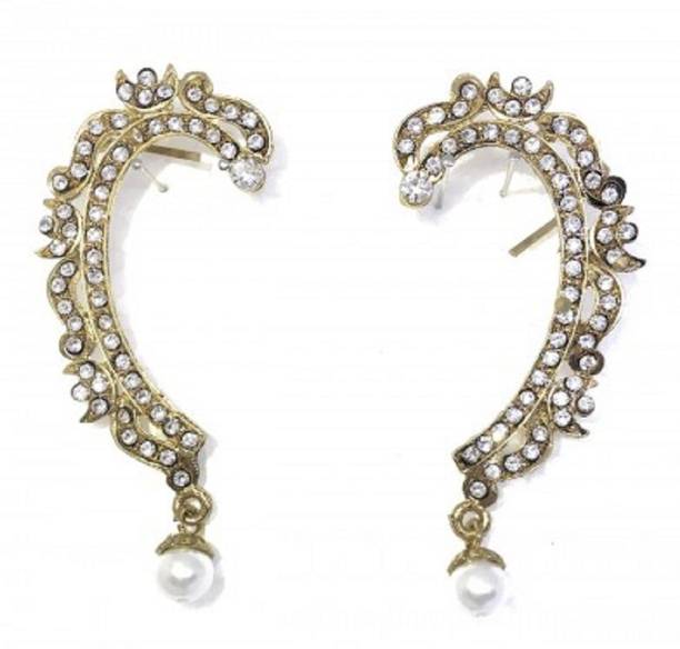 Ear Cuffs Earrings Online At Best Prices In Itiaum Retails Antique Fancy Ear Cuffs Earrings Zircon Metal Cuff Earring