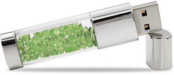 Tobo Crystal Diamond USB Flash Drive Pen Drive 16 - GB (Green) 16 GB Pen Drive