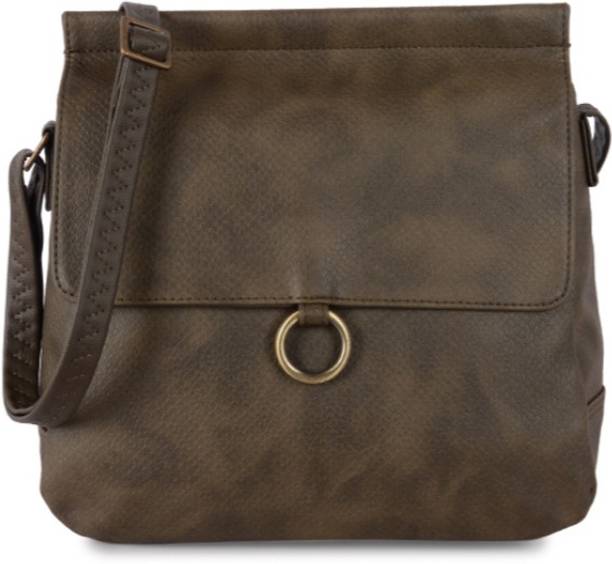 Baggit Handbags Clutches Online At Baggit Women Casual Brown Pu Sling Bag