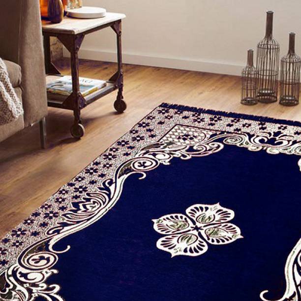 Carpets Rugs क र प ट At Best S Edifice Couture Blue Chenille Carpet