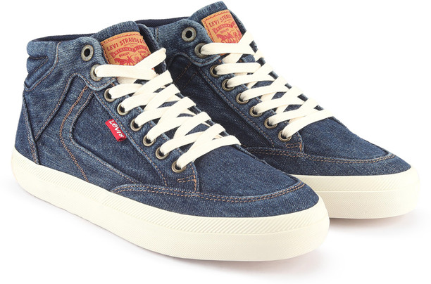 levis bass mid sneakers