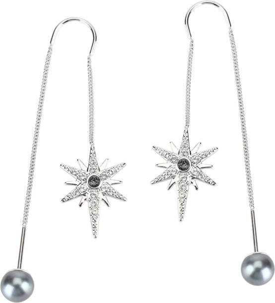 Silver Earrings Online At Best Prices In India Swarovski 5230603 Circle Pierced Earrings Medium Metal Earring Set