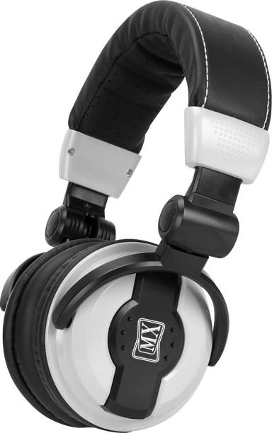 MX On Ear DJ Headphones Swivelling Ear Cups & Carry Bag -SB Wired without Mic Headset