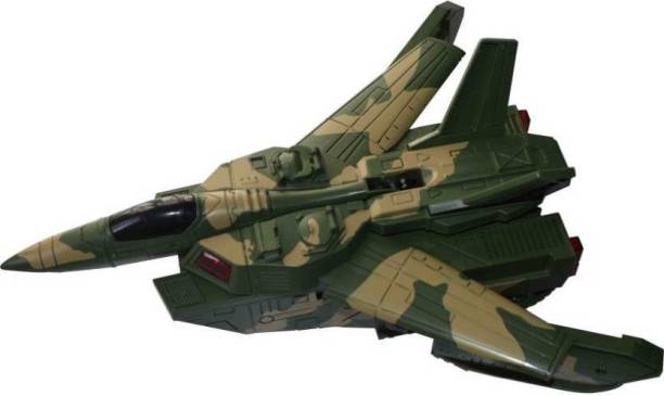 Furious3D Automatic Deformation 2 in 1 Aircraft & Tank Children's Toys With Light