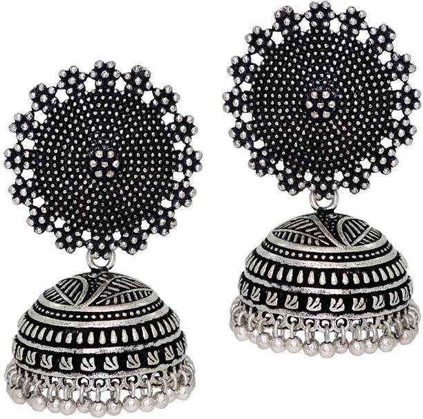 Jaipur Mart Earrings Online At Best Jaipur Mart Oxidised Silver Plated Handmade Women Jhumka Jhumki Earrings Alloy Earring