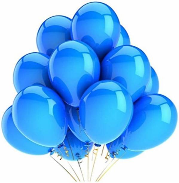 Smartcraft Solid Metallic Balloons - Pack of 100 (Blue) Balloon