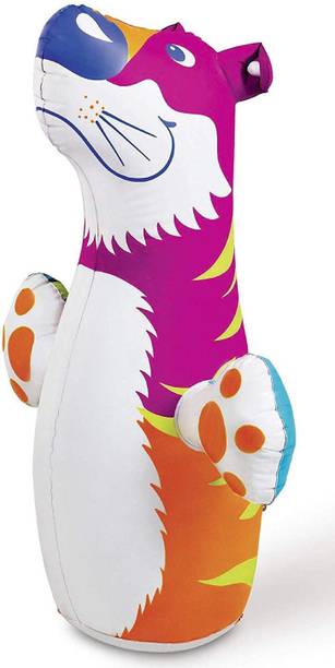 Revent Inflatable PVC Hit Me 3D BOP Bags (Multicolour) Inflatable Bouncer (Multicolor) Boxing