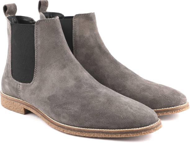 Freacksters Suede Leather Chelsea Boots For Men