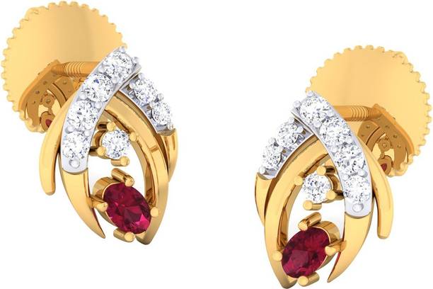 Men Earrings Online At Best Prices In India Jeweltale Pure Gold 18kt Diamond Jewellery Earring Jte5196 Yg18kvs Ij Yellow