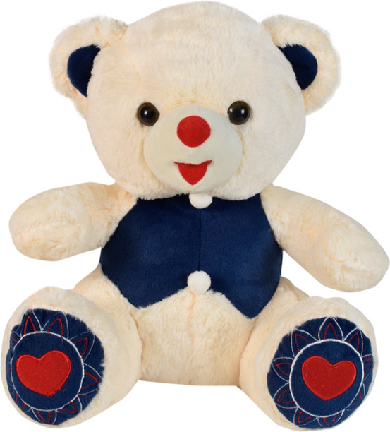 ultra soft toys teddy bear spongy white 15 inch