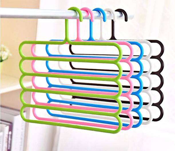 Black Guard Clothing Closet Anvel Plastic Pack Of 5 Cloth Hangers