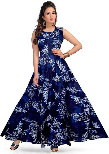 JWF Women's Layered Blue Dress