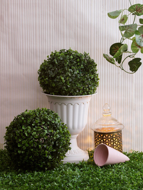 15CM Artificial Plant Ball Topiary Tree Boxwood Home Outdoor Wedding Party RS