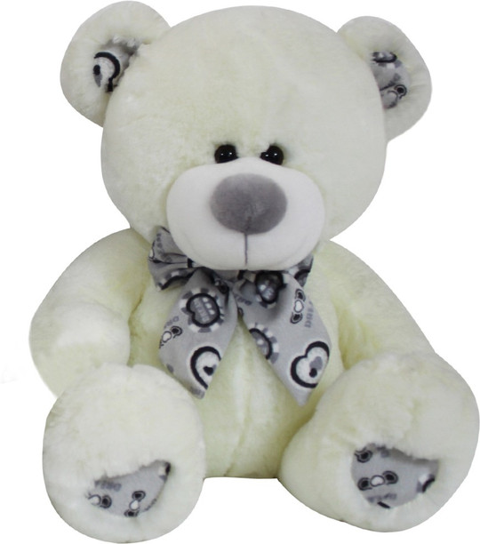 Cute plush bear pink embroidered moon scarf teddy bear 30 CM stuffed toy soft