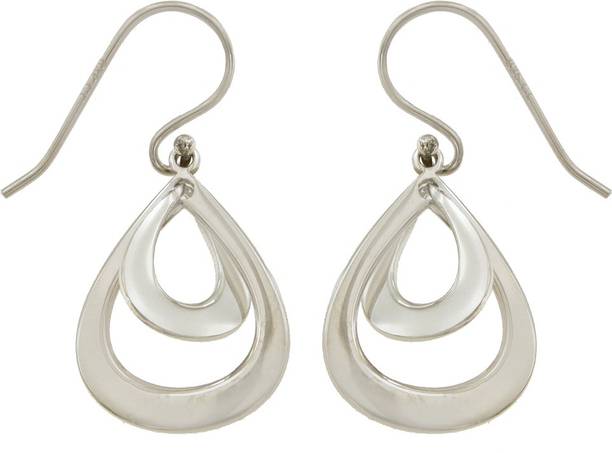 Silver Earrings Online At Best Prices In India Carlton London S584803e Sterling Silver Dangle Earring