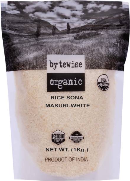 bytewise organic Sona Masuri rice Sona Masoori Rice (Small Grain)